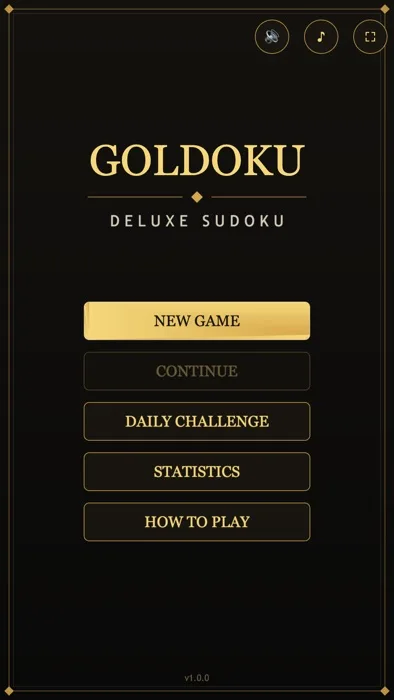 Goldoku - Deluxe Sudoku screenshot 1