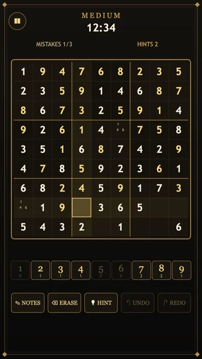 Goldoku - Deluxe Sudoku screenshot 3